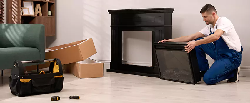 Old Rusted Metal Fireplace Repair And Replacement in St. Andrews, SC
